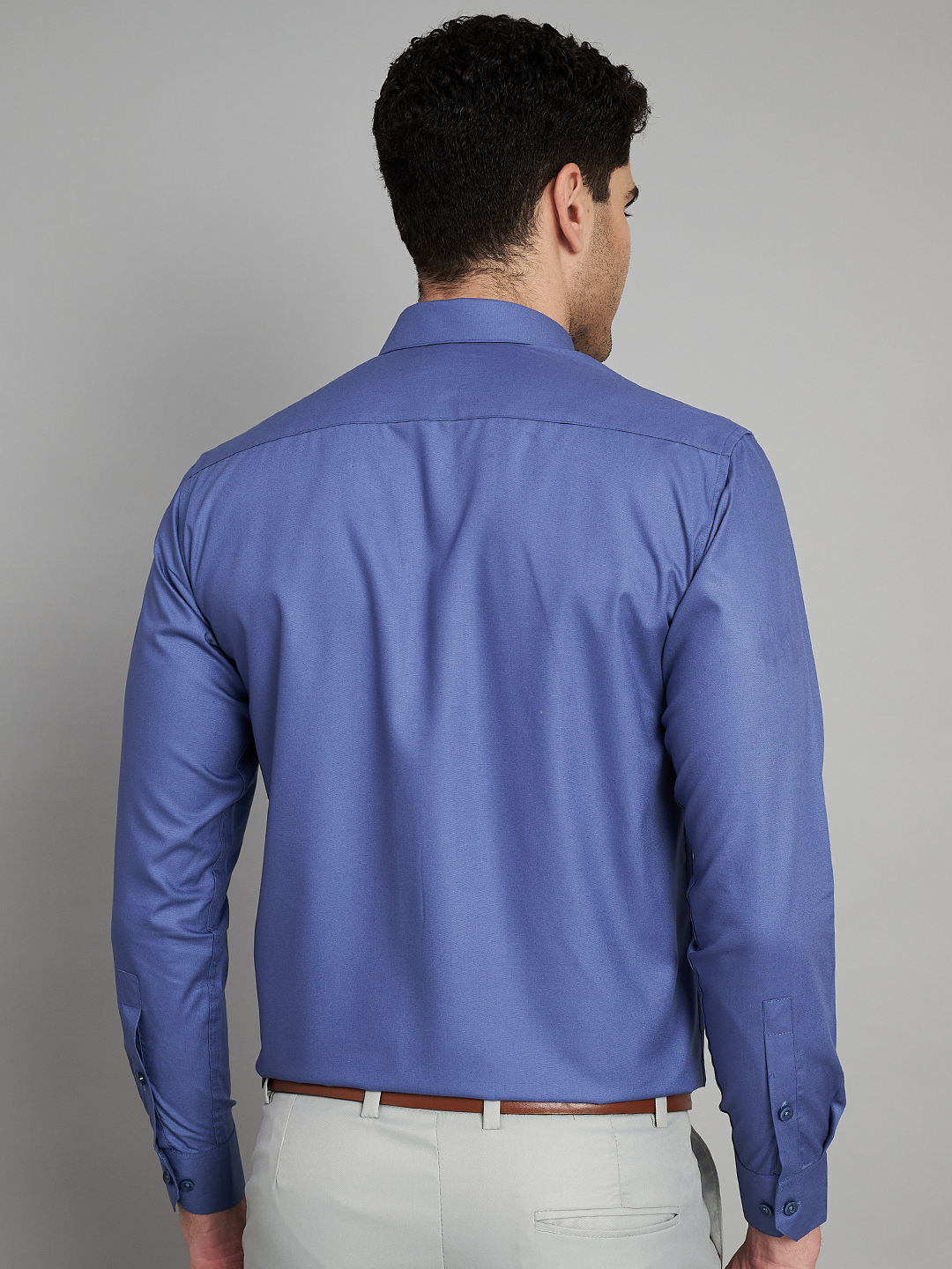 Blue Mens Formal Shirt