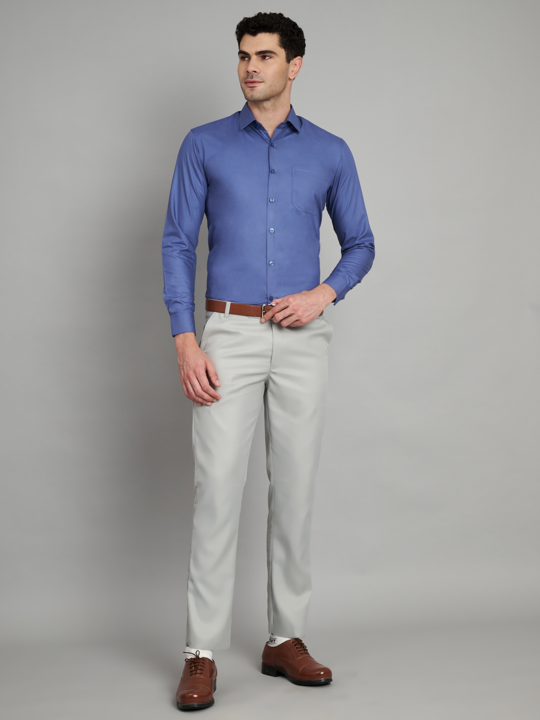 Blue Mens Formal Shirt