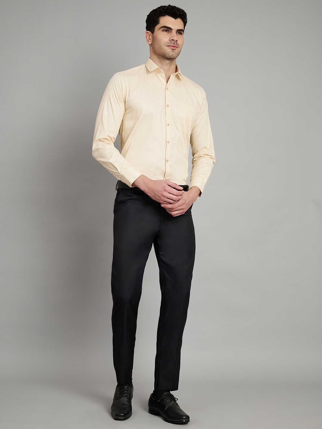 Cream Mens Formal Shirt 2
