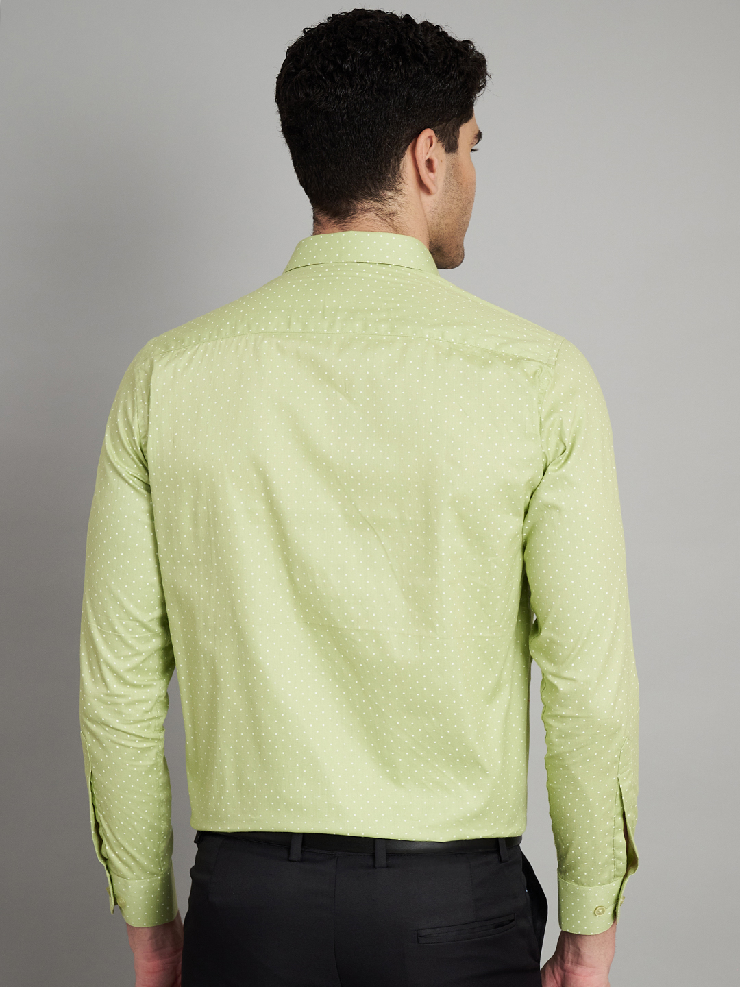 Green Mens Formal Shirt