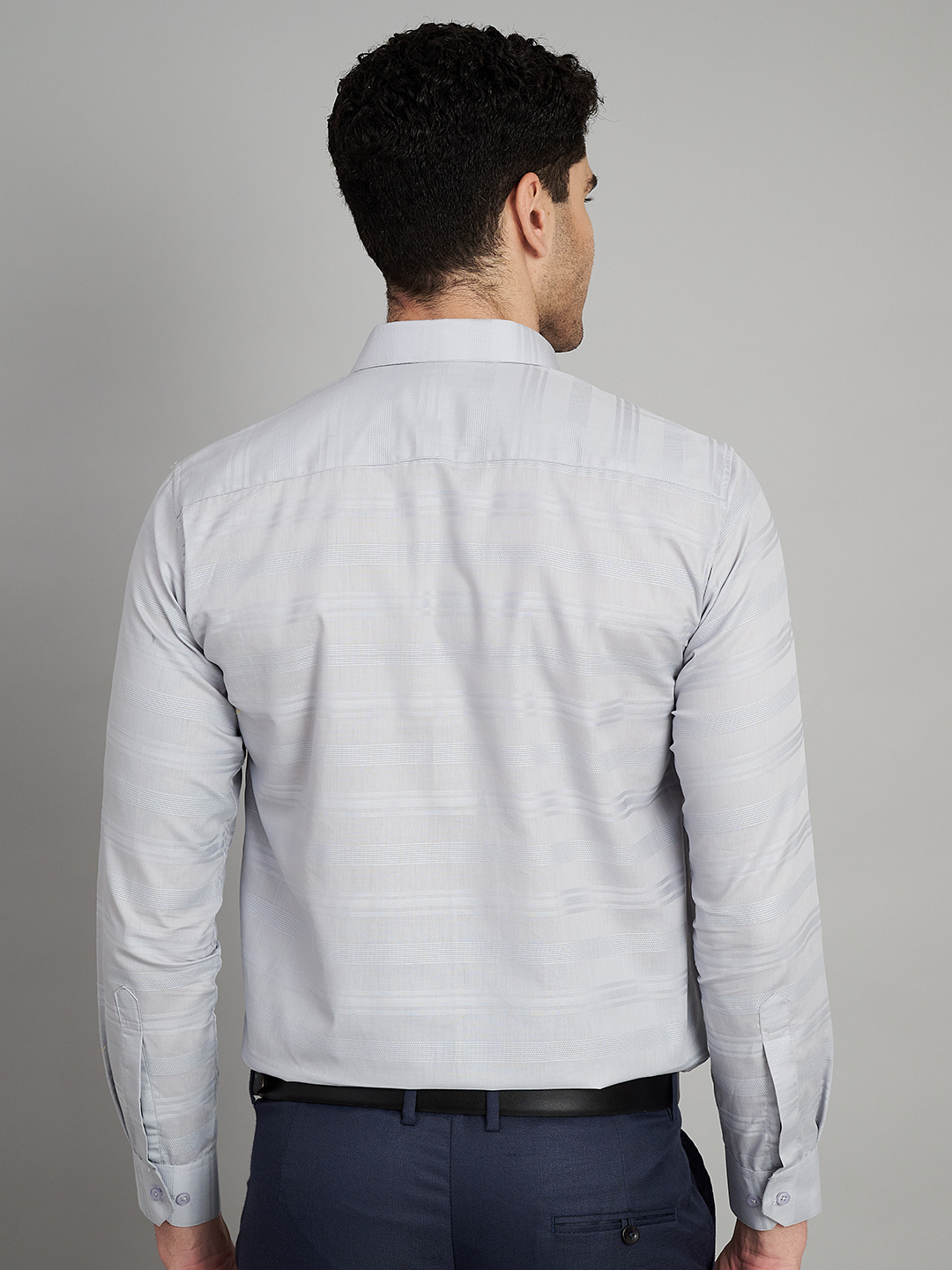 Grey Stripe Mens Formal Shirt