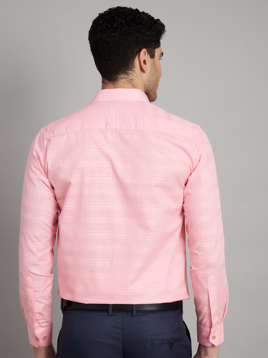 Pink Stripe Mens Formal Shirt