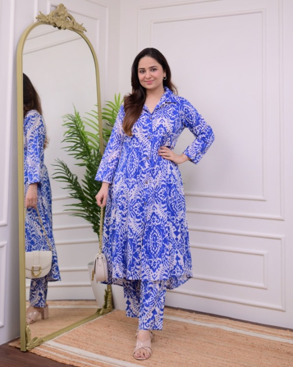 Cotton Printed Kurti with Pant