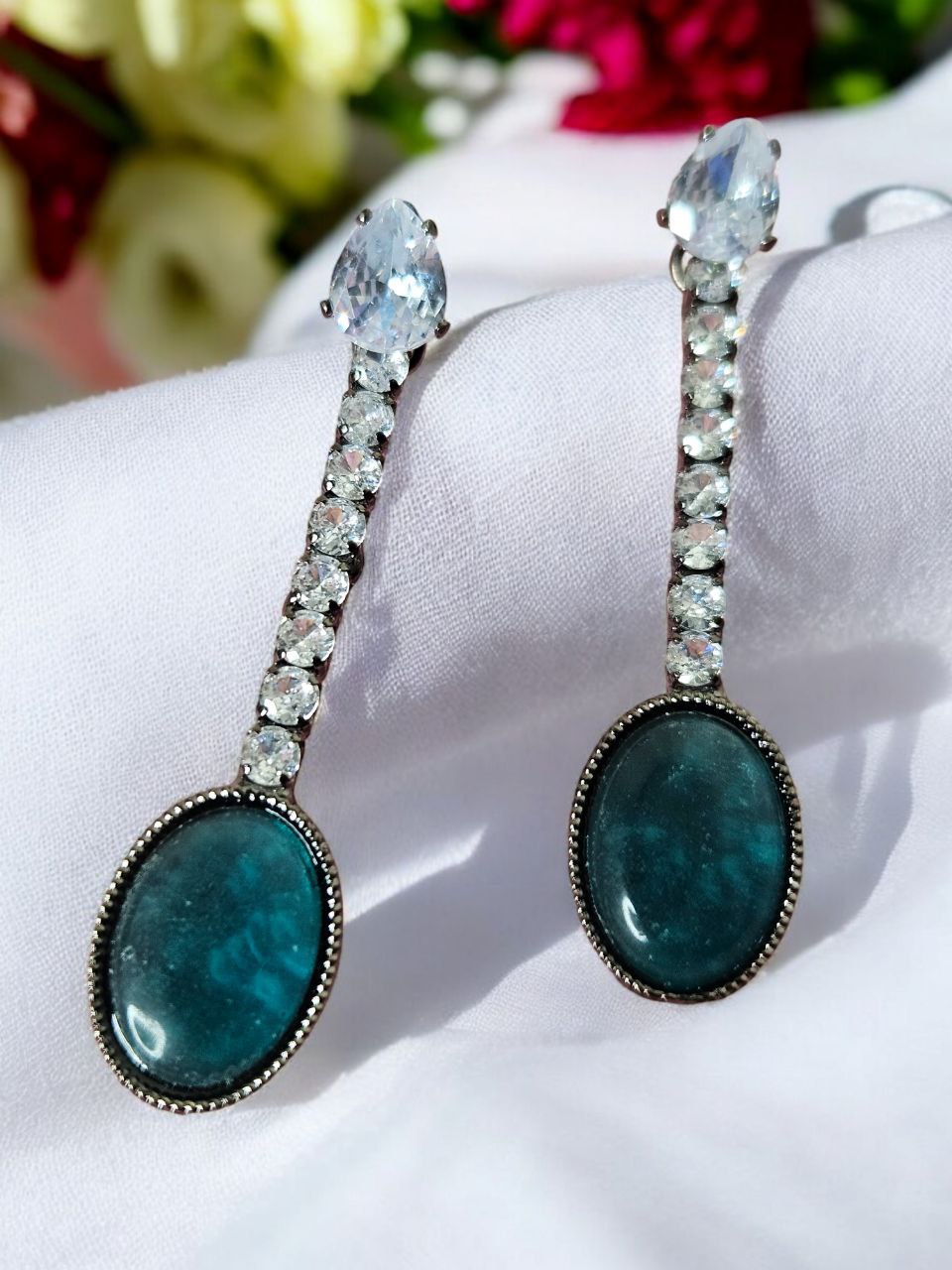 Miraya Rama Green Earrings