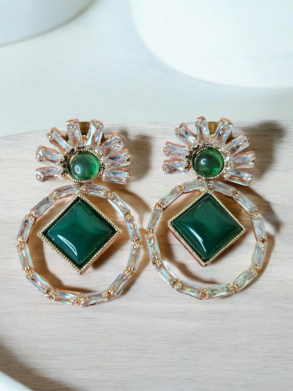 Prisha Green Earrings