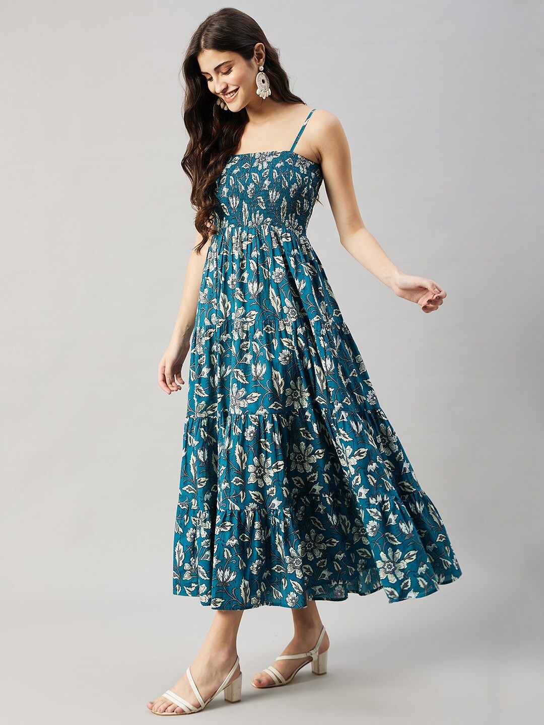 Cotton Printed Anarkali Frock V23