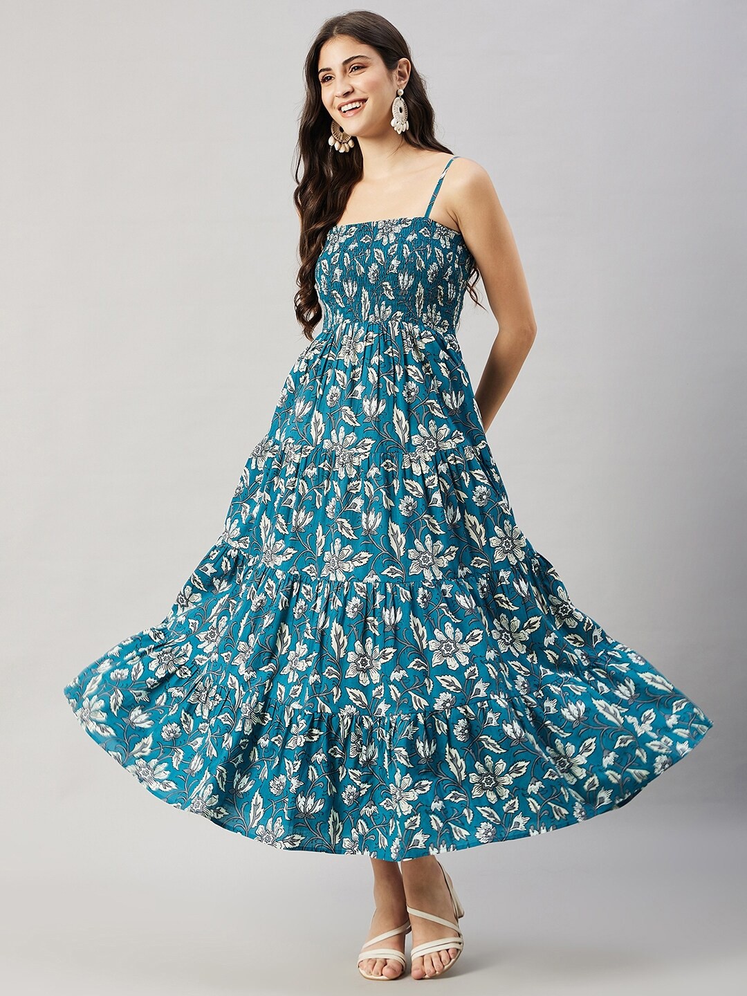 Cotton Printed Anarkali Frock V23