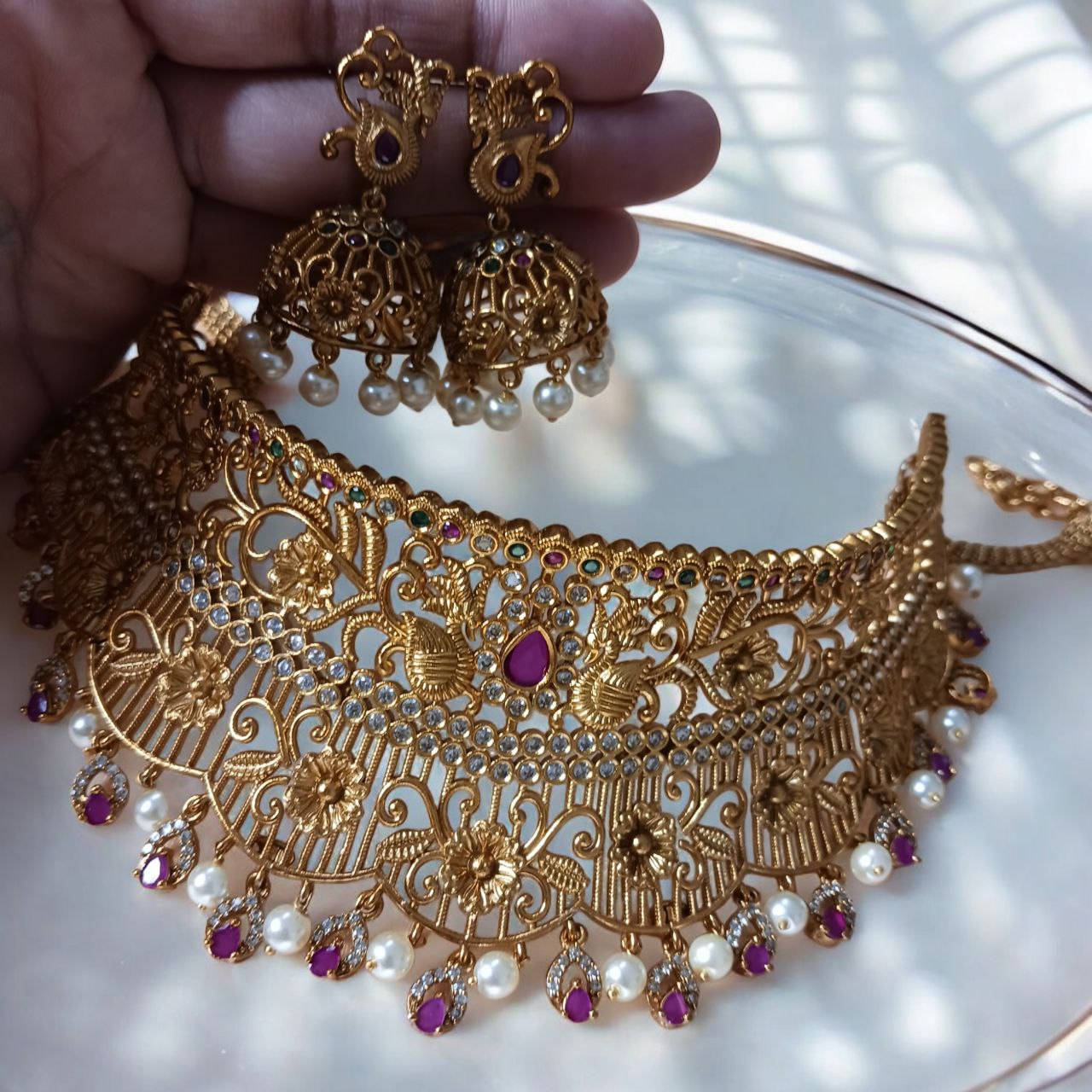 Ruby Temple Choker