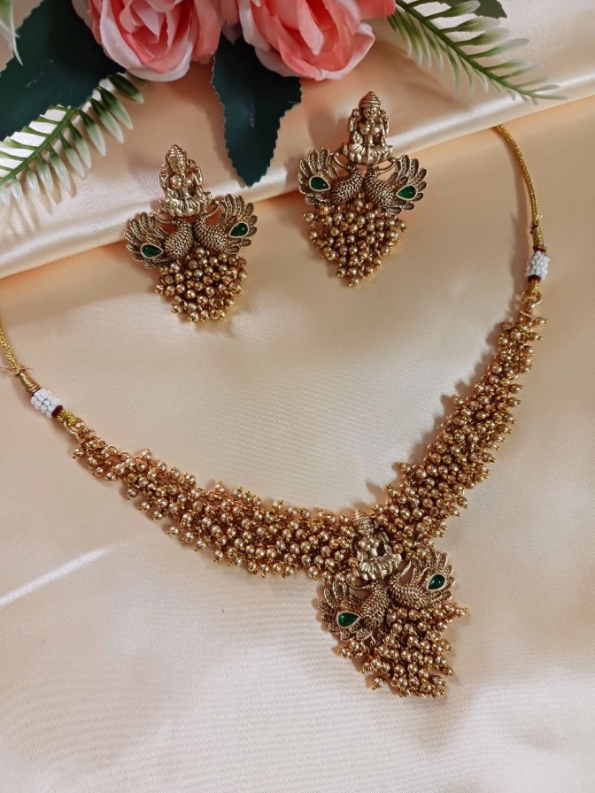 Meera Laxmi Temple Necklace