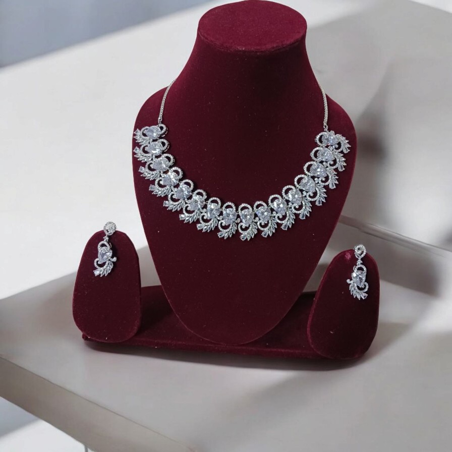 Diamond Lookalike Statement Set