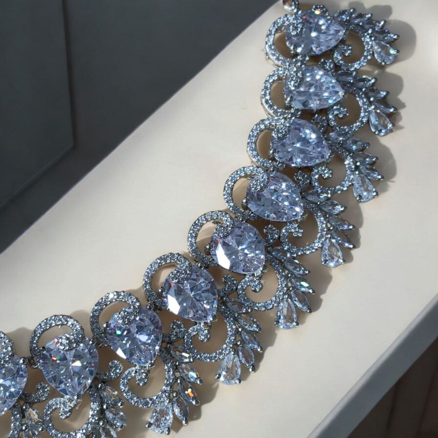 Diamond Lookalike Statement Set