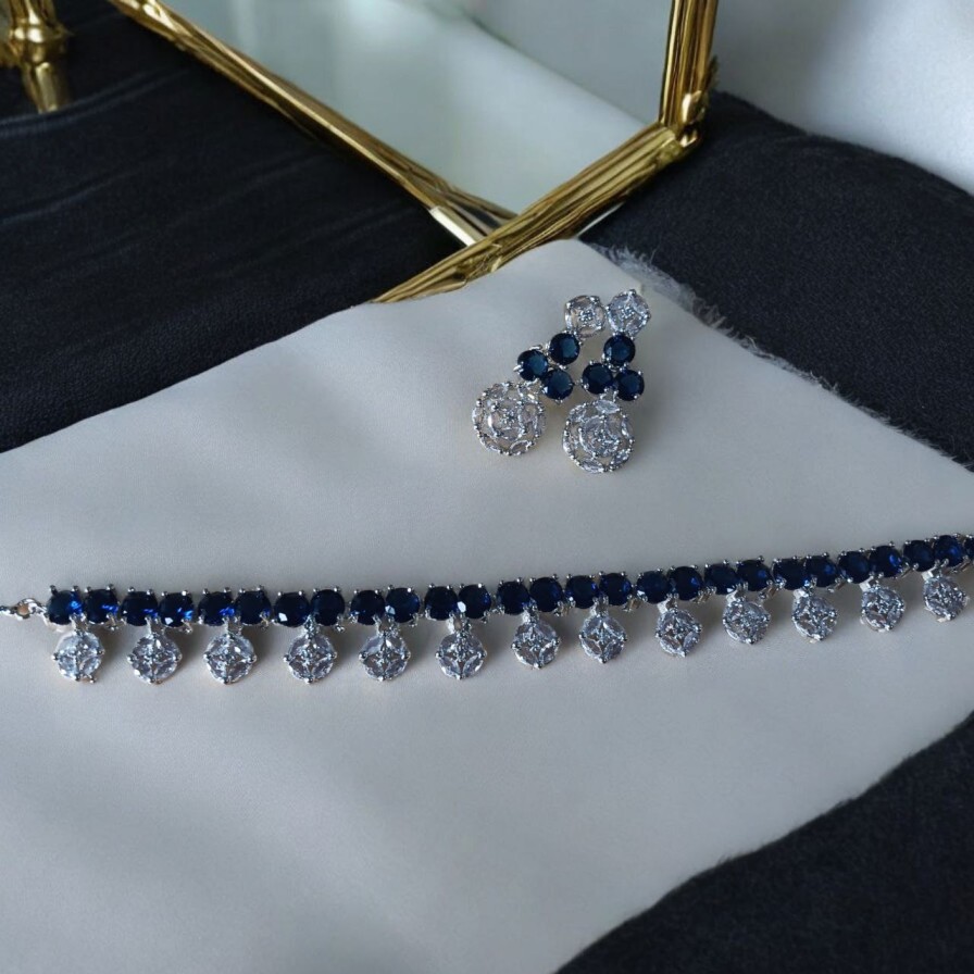 Radhika Blue Sapphire Set