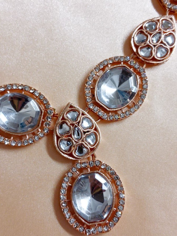 Rose Gold Polki Dupe Set