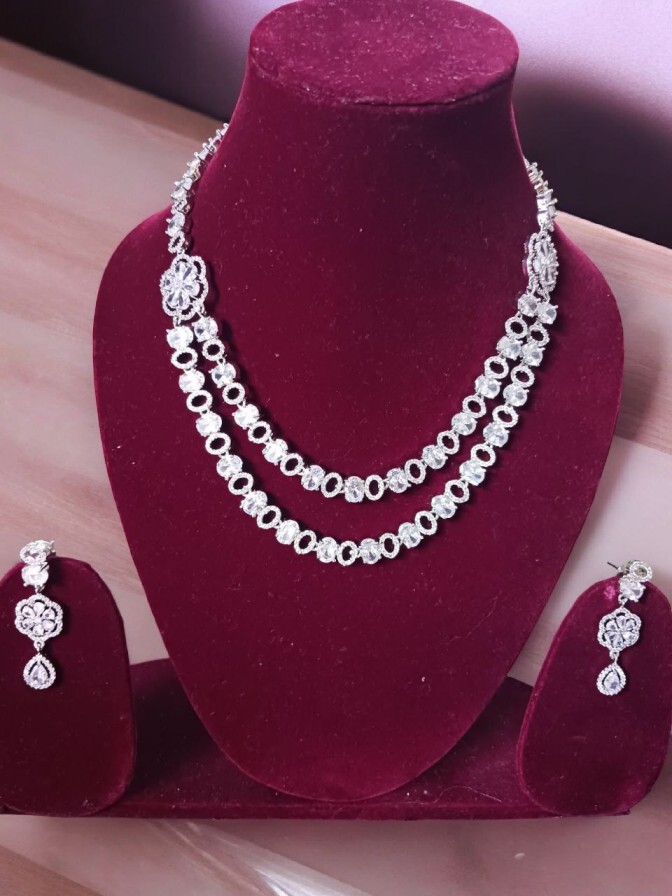 Caroline 2 Layer AD necklace