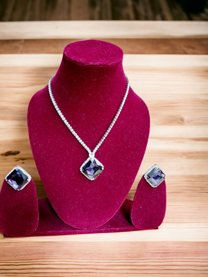 Purple Statement Necklace
