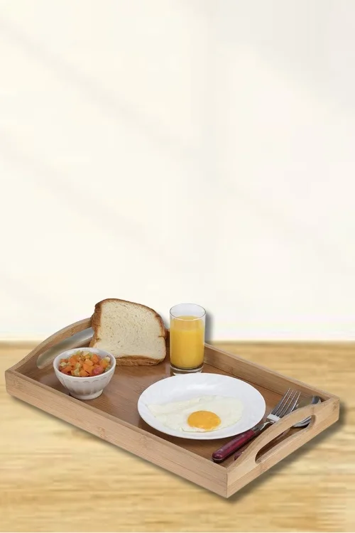 Premium Bamboo Serving Tray with Handles – Stylish, Versatile, and Perfect for Every Occasion
