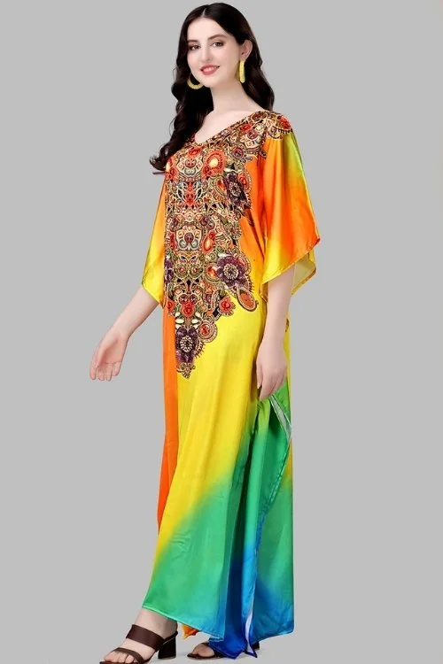 Kaftan Long Kurti with Digital Print for Women