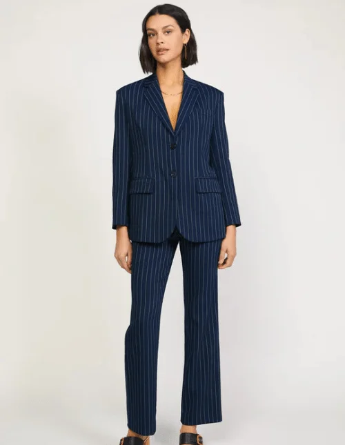 2 Piece Women Navy Blue Blazer