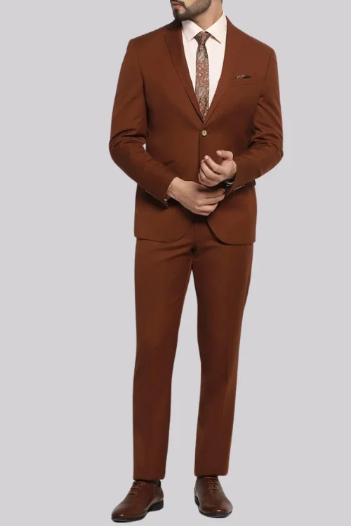 Rust Men’s Formal Two Piece Suit