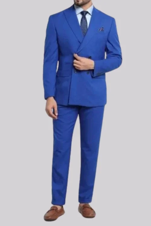 Royal Blue Formal Two-Piece Suit for Men – Sophisticated & Timeless