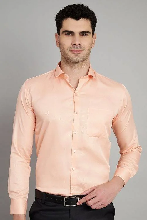 Self-Design Men’s Formal Shirt – Classic Elegance with a Modern Touch