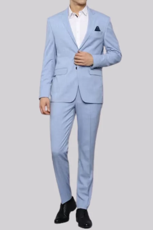 Sky Blue Men’s Formal, Partywear Suit in Two Piece