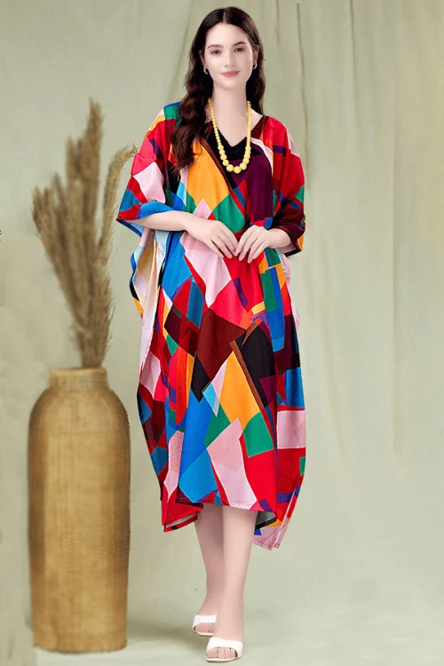 Pretty Digital Printed Kaftan Kurti Trendy & Comfortable