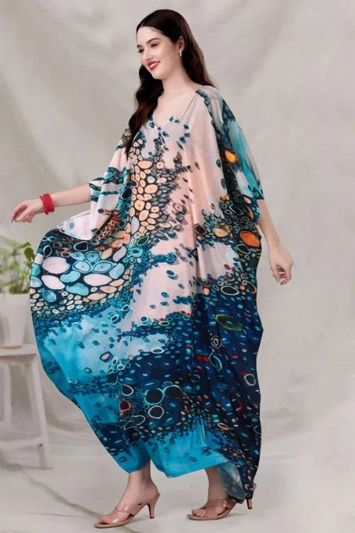 Luxury Look Long Kaftan Kurti with Digital Print – Soft, Stylish & Statement-Making
