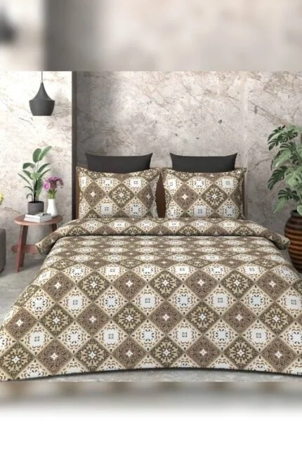 Cotton Floral Print Bedsheet Set – Elegant & Breathable