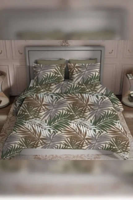 Glace Cotton Shalimar Printed Bedsheet Set – Elegant & Comfortable